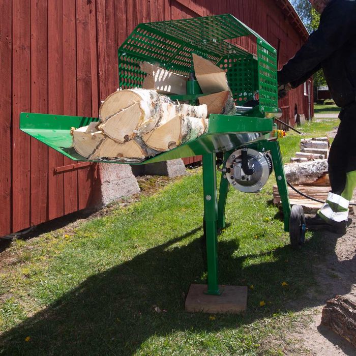 Firewood splitter, electric-powered, 7 tonnes, 70 cm