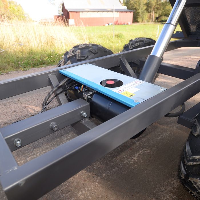 Tipping trailer ATV 1,420 kg with electrical hydraulic tipper