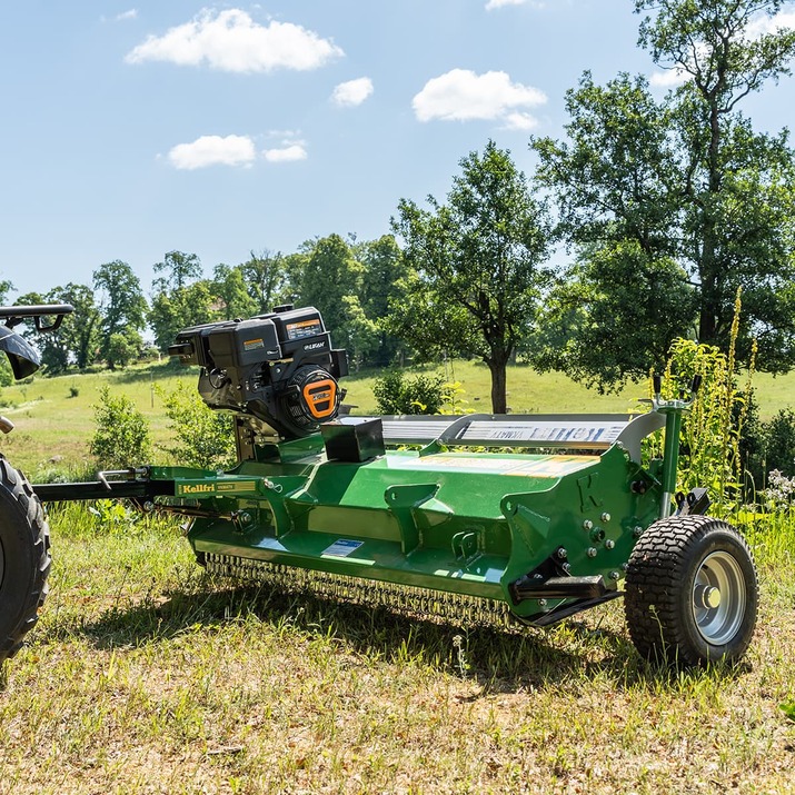 ATV flail mower, with flap and electrical start-up, 1.5 m, 15 hp