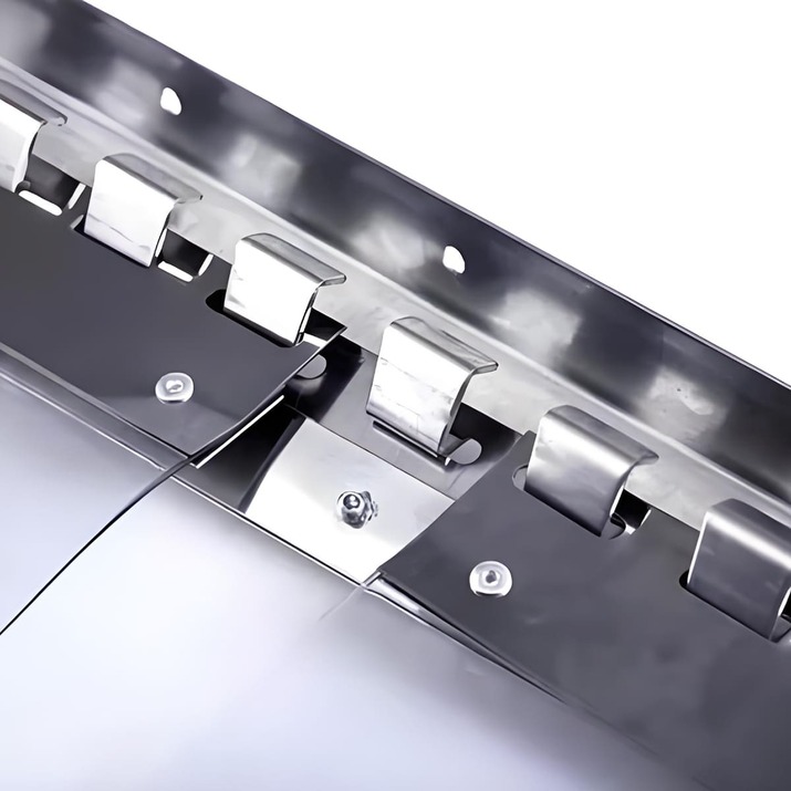 Mounting bracket for PVC strip curtain 200 mm