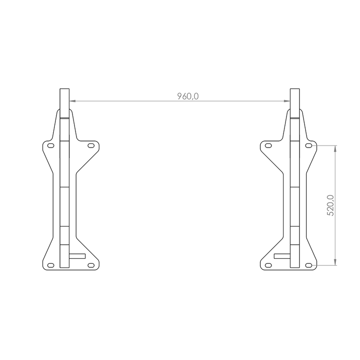 Attachment bracket fits Large BM, bolt-on