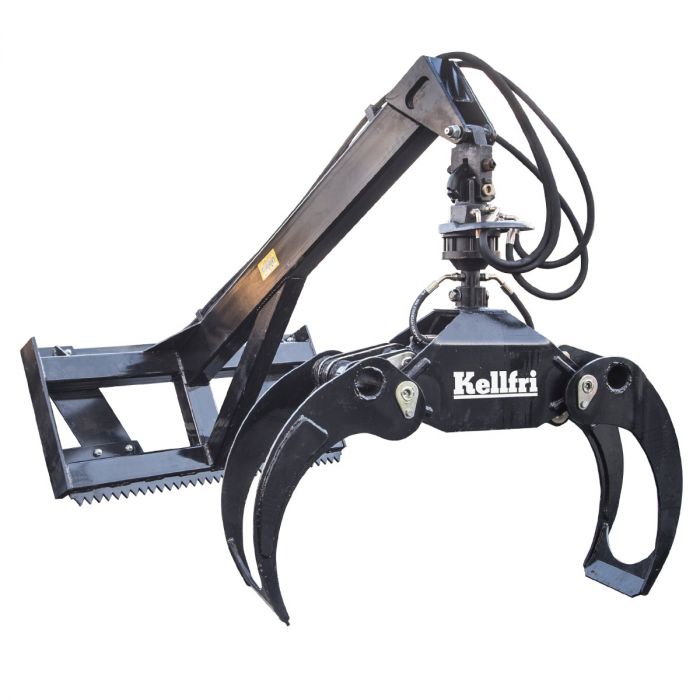 Crane arm with grapple and rotator, Euro