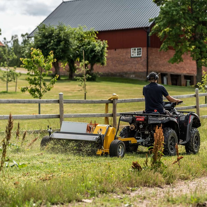 Electric ATV flail mower