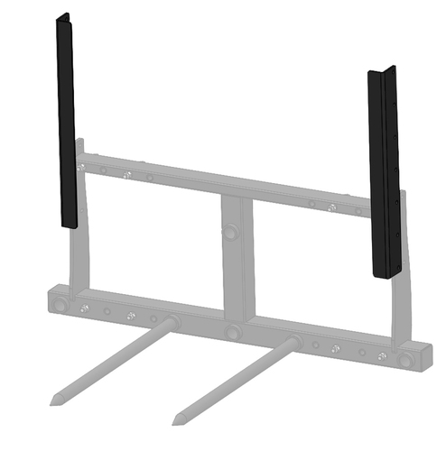 Bale spike frame, extension