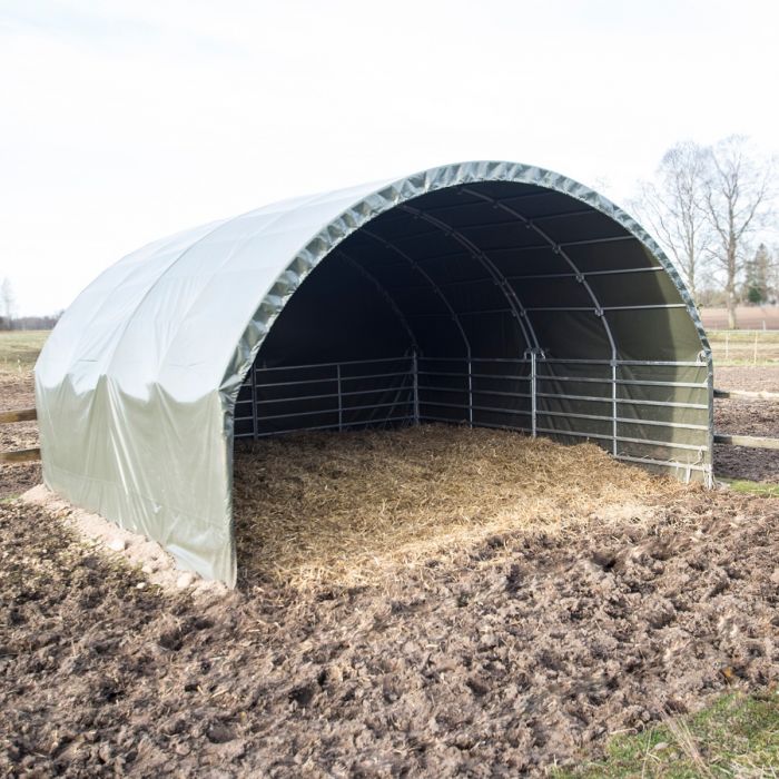 Wind shelter 6 x 6 m incl. loop leg gates