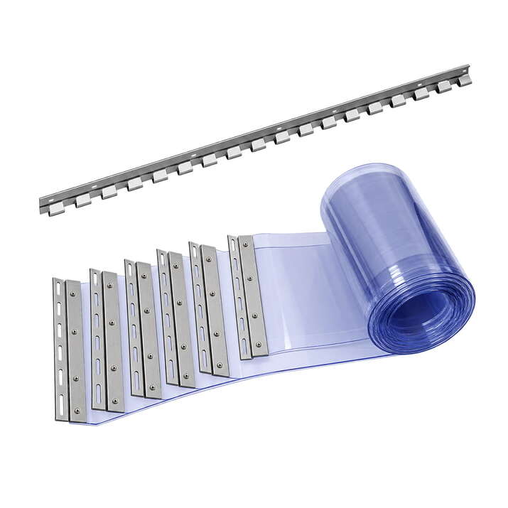 Mounting bracket for PVC strip curtain 200 mm