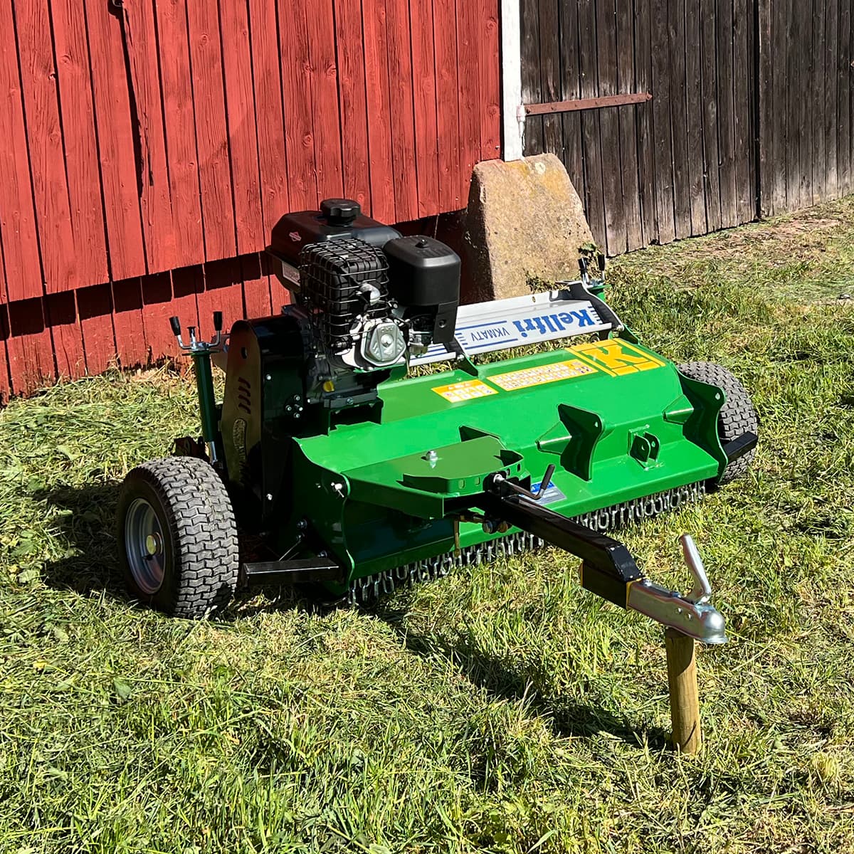 ATV flail mower with flap, 1.2 m, Briggs and Stratton 13.5 hp