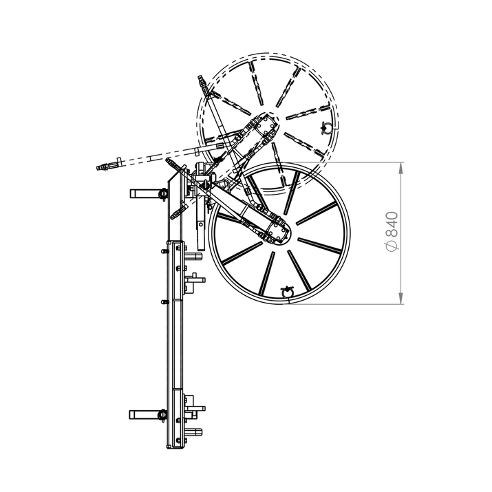 Strimmer, front mounted, with attachment to fit Trima