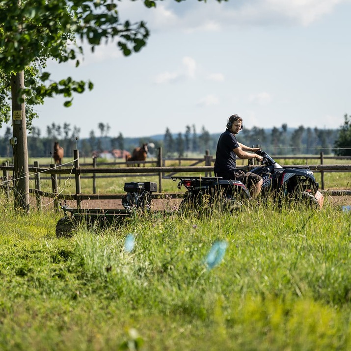 ATV flail mower with flap, 1.2 m, 15 hp