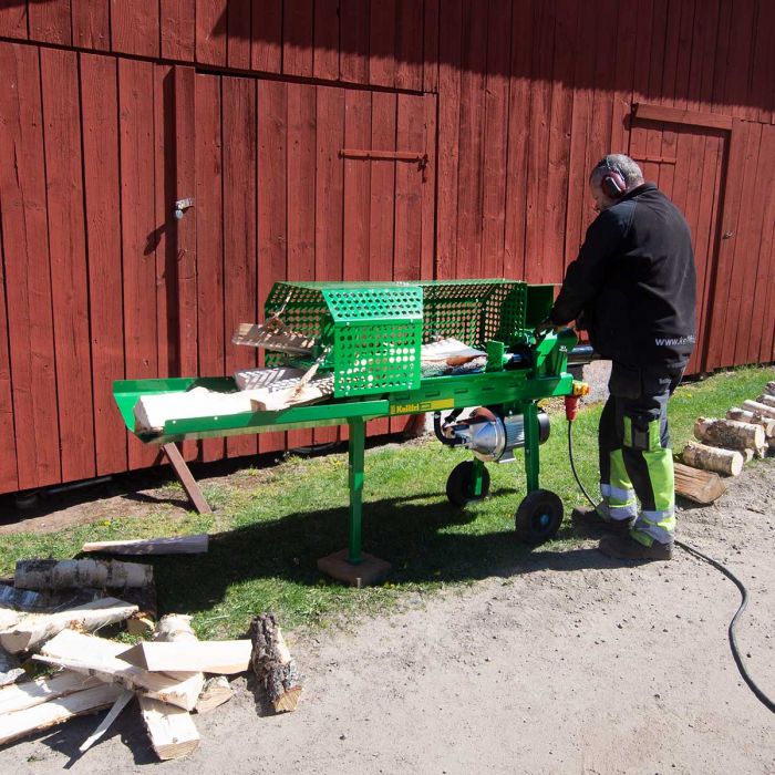 Firewood splitter, electric-powered, 7 tonnes, 70 cm