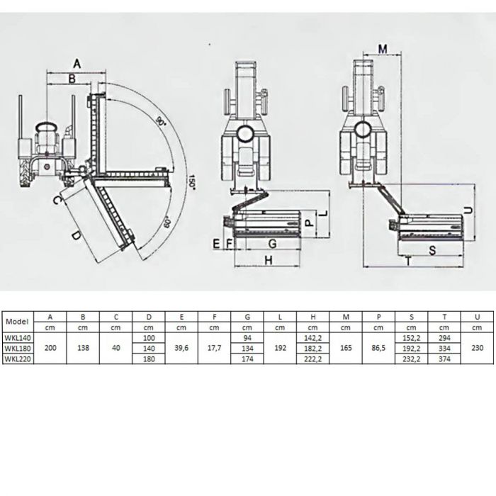 Verge flail mower W 1.8 m