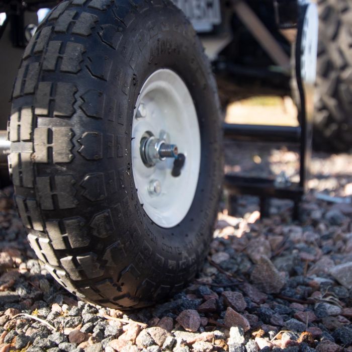 ATV Yard Harrow with adjustable chassis and tow