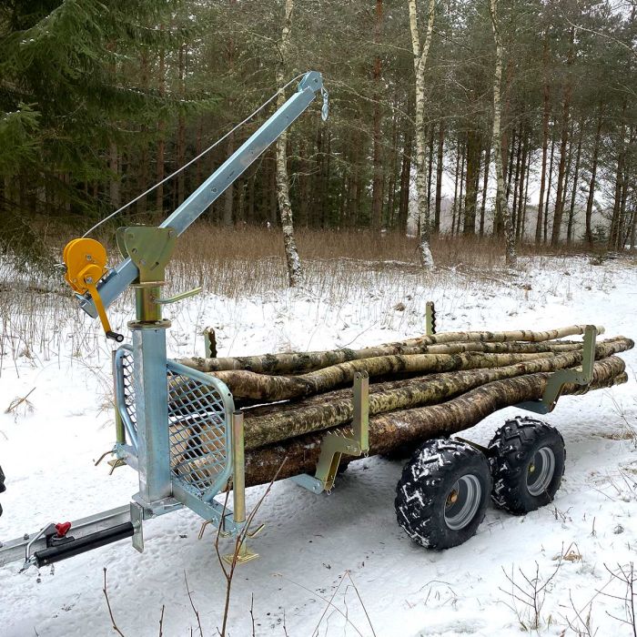 Tipping and forestry trailer ATV PRO, Tower2+