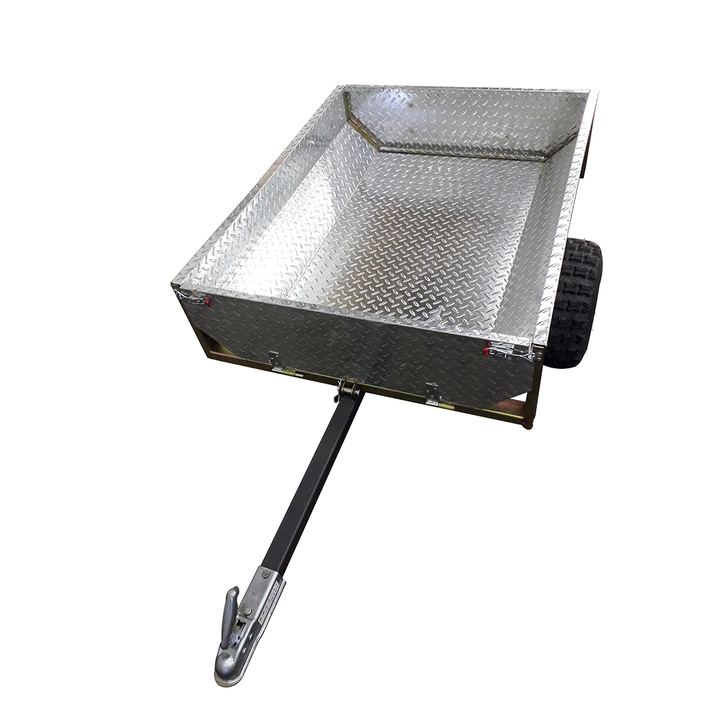 Tipping trailer ATV 500 kg with galvanized tread plate