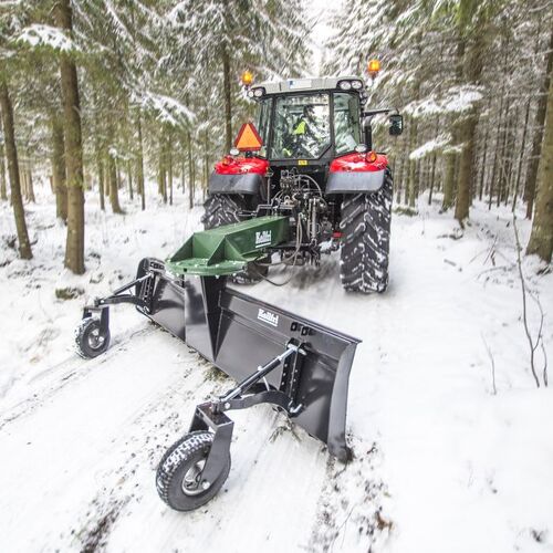 Dozer blade, 2.7 m including wheels and hydraulic cylinders