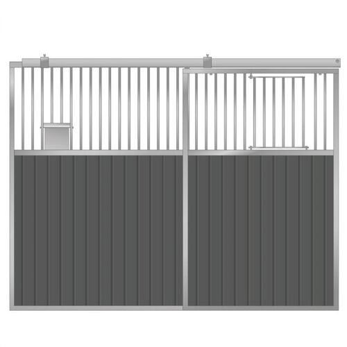 Front with sliding door 3.5 m, including plastic panelling, SWE