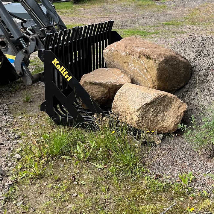 Stone sorting fork 2.0 m, bolted Three-point attachment