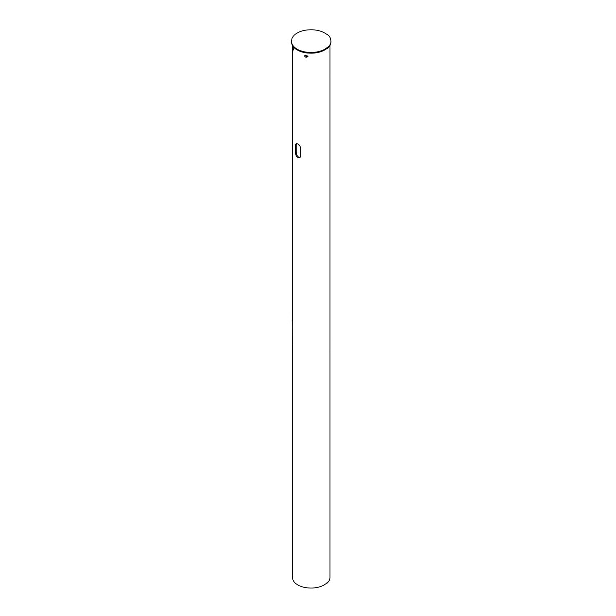 Locking Post Hardware Locking and hanging post for gates, ø 114 x 2000 mm