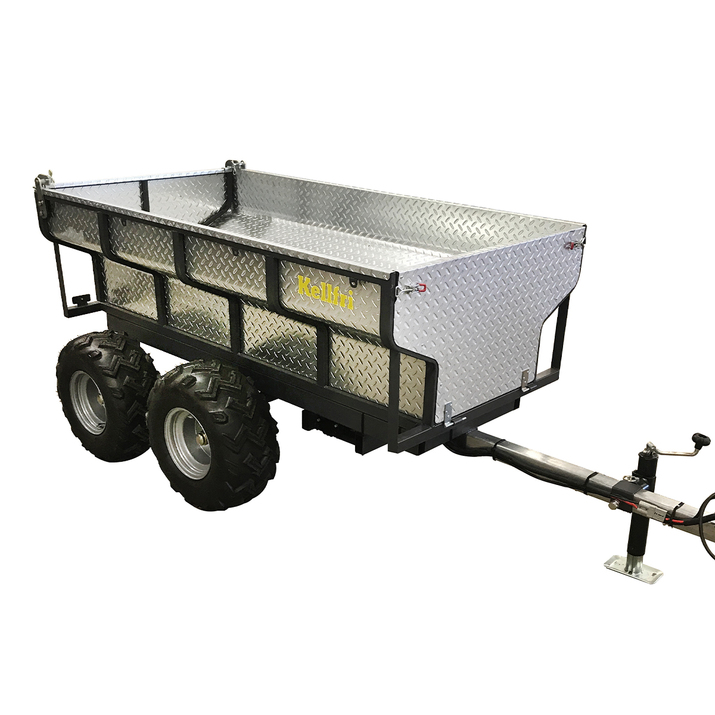 Tipping trailer ATV 1,420 kg with electrical hydraulic tipper