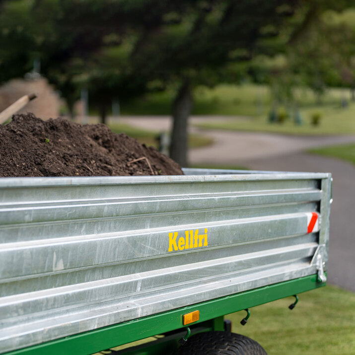 Tipping trailer, 2.5 tonnes, galvanized
