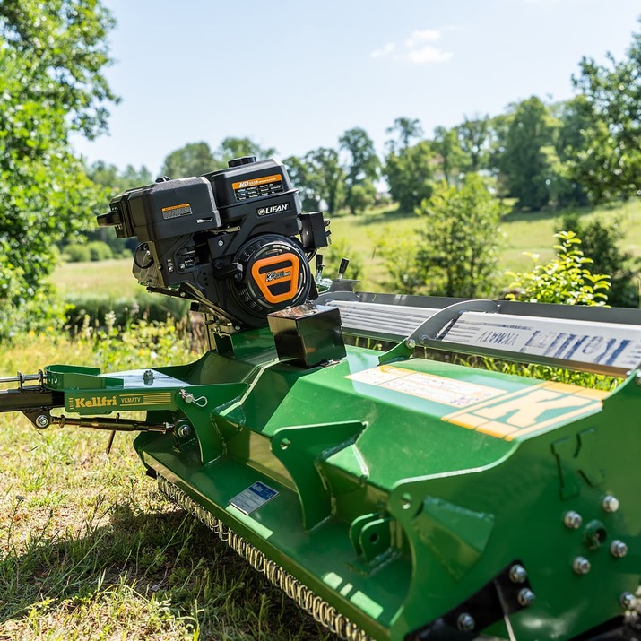 ATV flail mower, with flap and electrical start-up, 1.5 m, 15 hp