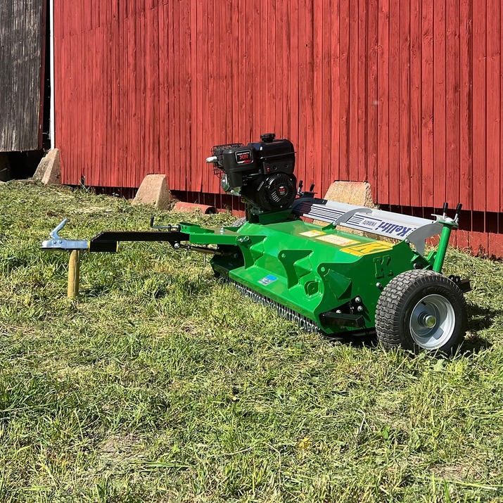 ATV flail mower with flap, 1.2 m, Briggs and Stratton 13.5 hp