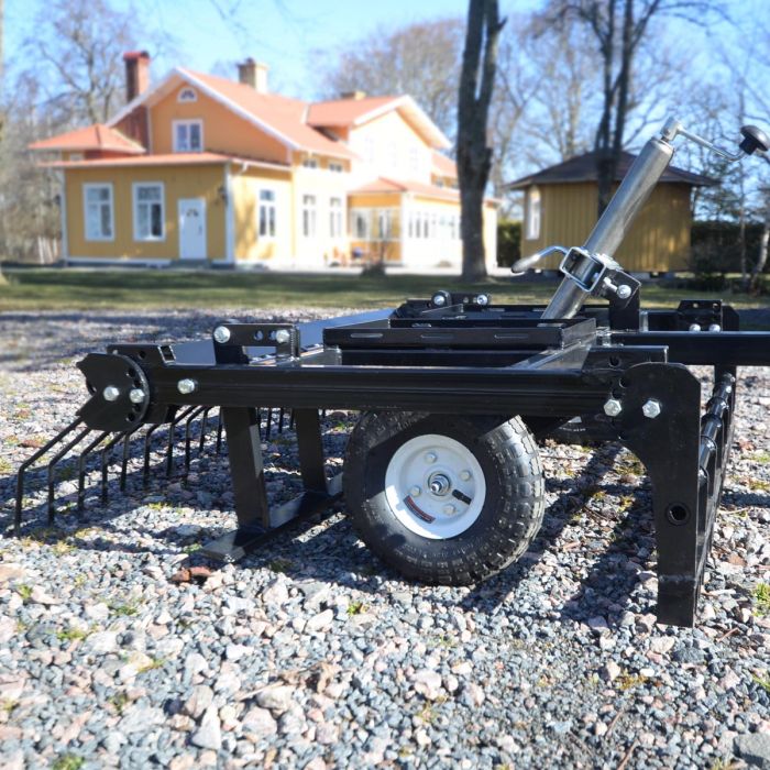 ATV Yard Harrow with adjustable chassis and tow