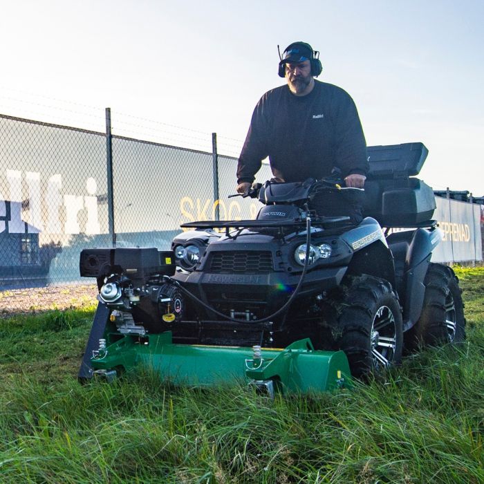 ATV flail mower, front mounted