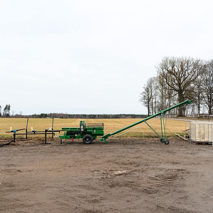 Log cutter and splitter, electric-powered