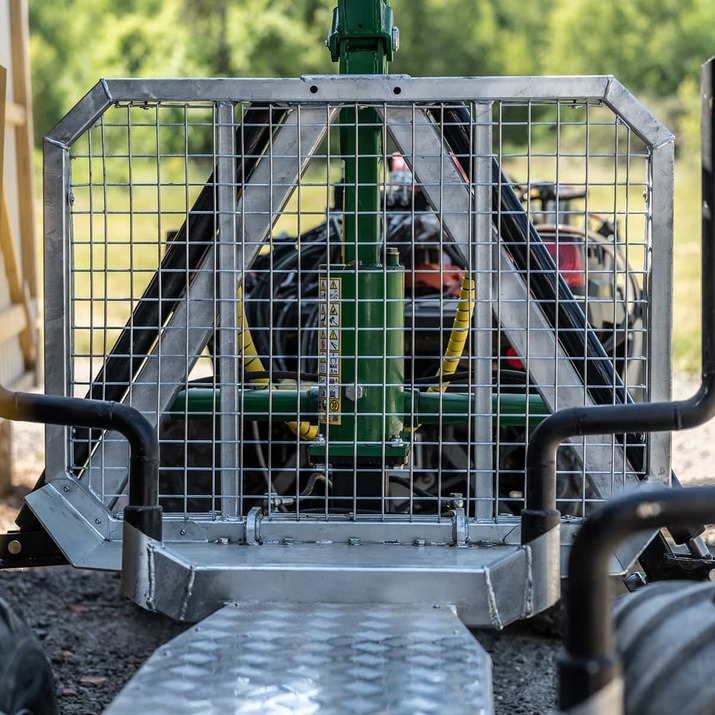 3-tonne forestry trailer ATV with 4,2 m crane