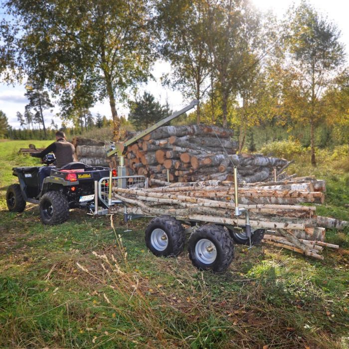 Bolster kit for ATV forestry trailers, 4 circular bolsters with attachments