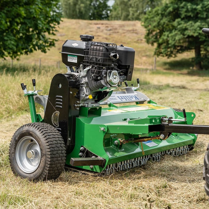 ATV flail mower with flap, 1,5 m Briggs and Statton 13,5 hp