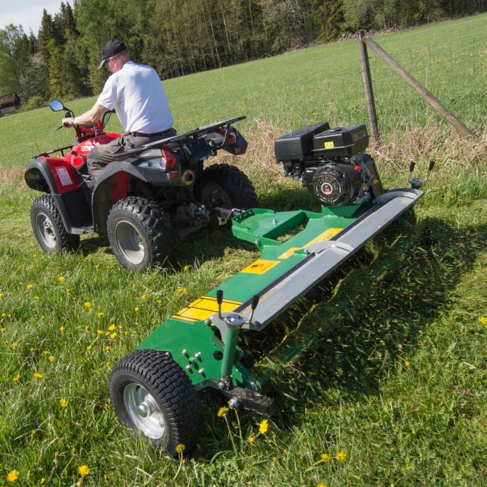 ATV flail mower, with flap and electrical start-up, 1.5 m, 18 hp