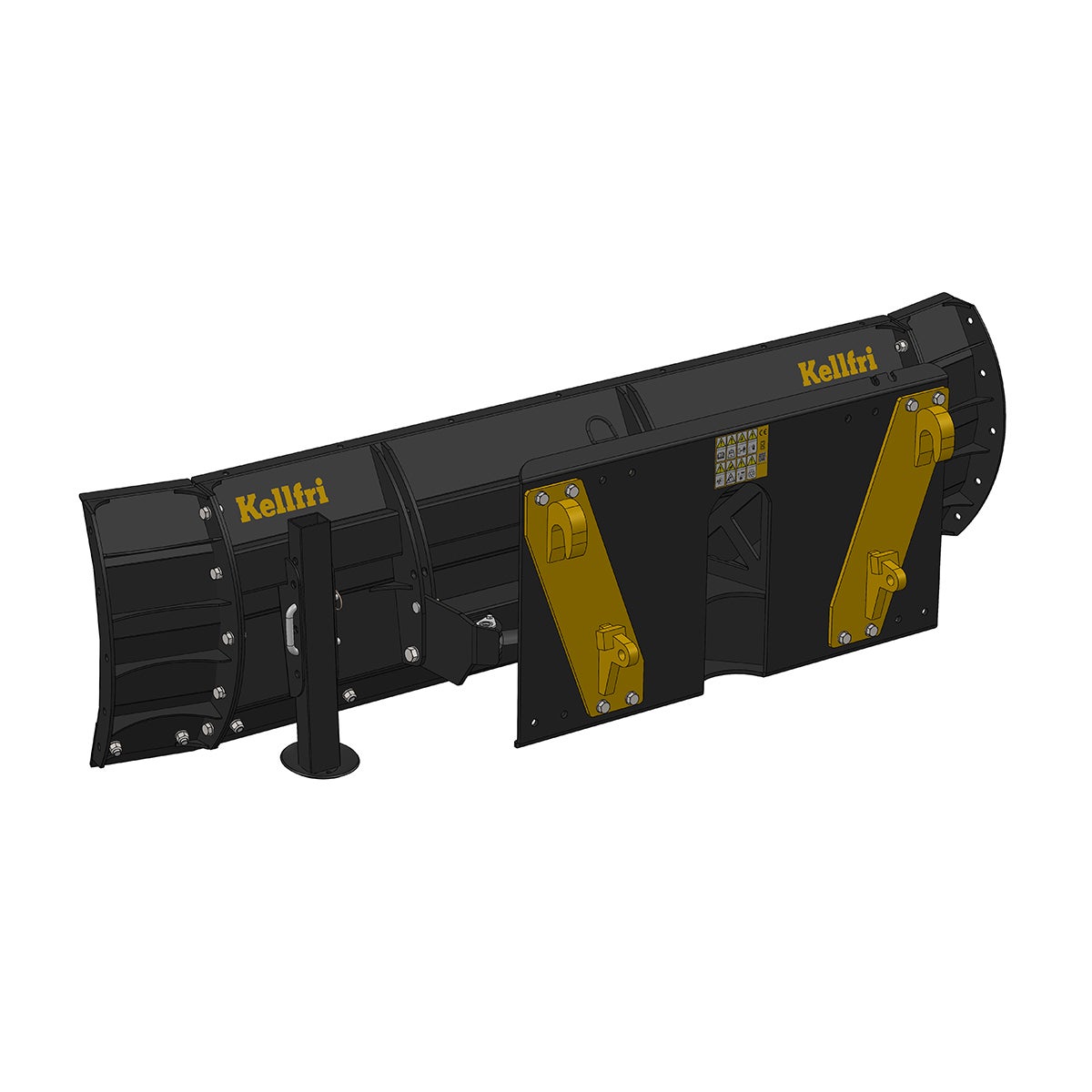 Snow plough 2,5 m, bolted Euro attachment