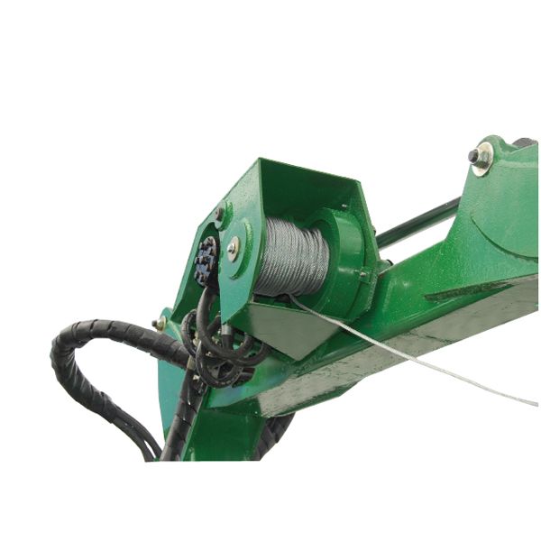 Complete winch with 1,400 kg pulling force