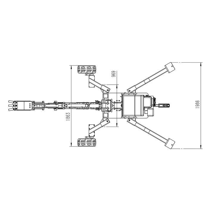 ATV Backhoe Digger 360 