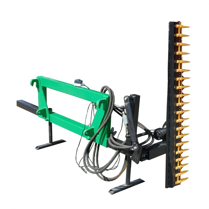 Hedge trimmer for frontloaders with bolted Euro attachment