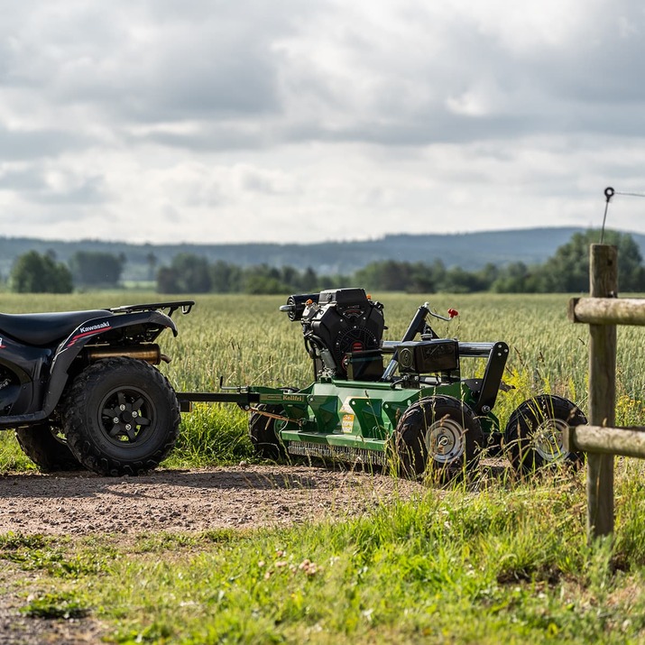 ATV flail mower XL with flap, 1,5 m, 25 hp