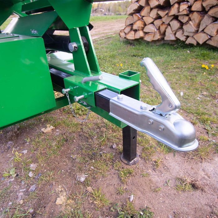 Log cutter and splitter, electric-powered