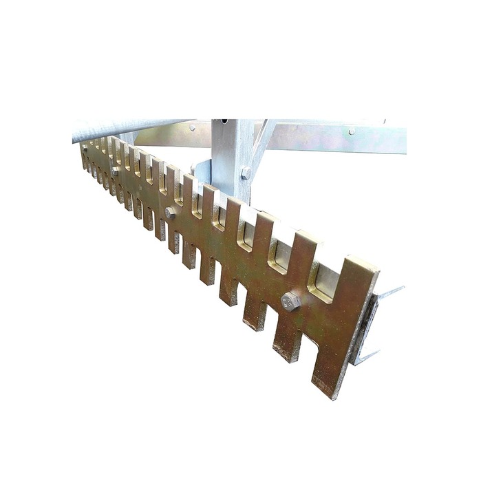 Road drag for ATV, 3-blade with electrical height adjustment function