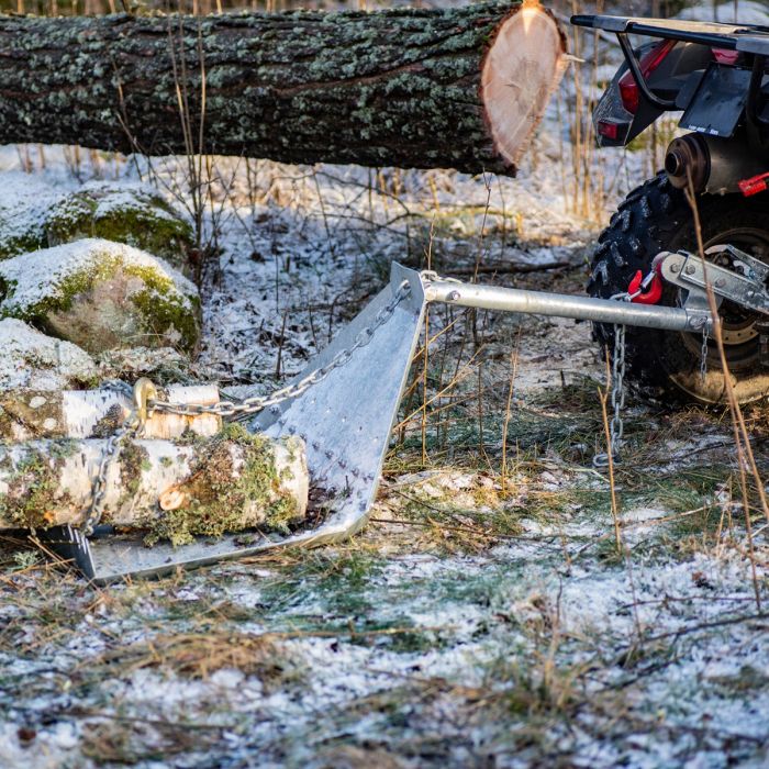 Log skidder sledge ATV