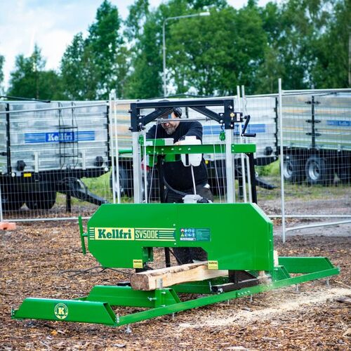 Sawmill, electric-powered