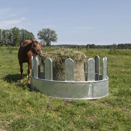 Feeder with covered tombstone rails, 12 openings