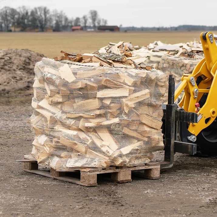 Firewood bulk bag 1500 L for stand
