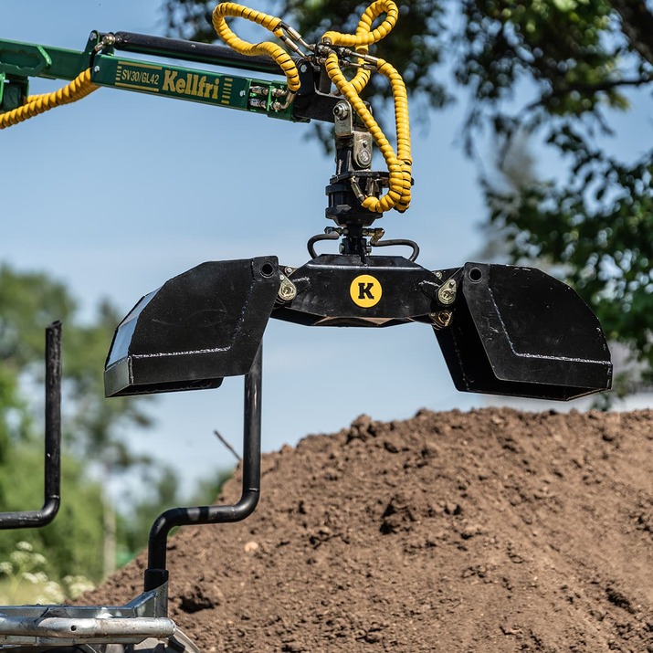 Grapple bucket for ATV Forestry trailer