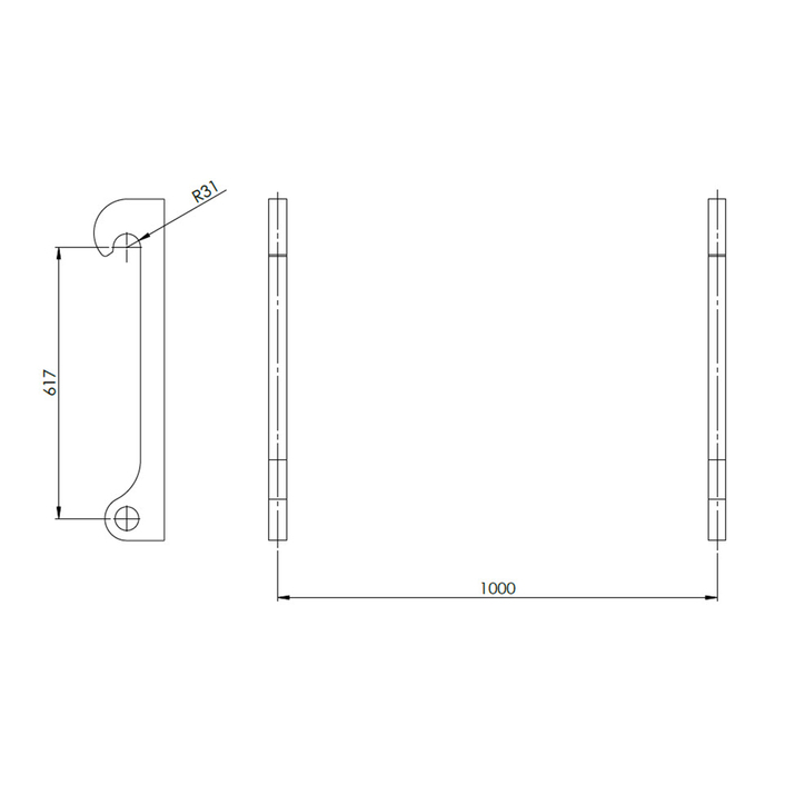 Weld-on bracket Large BM 40 mm