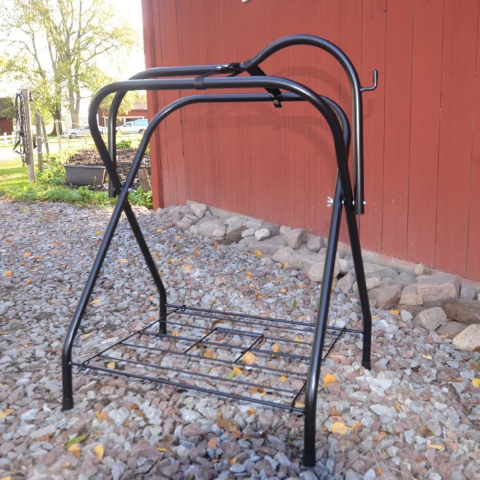 Saddle rack, foldable