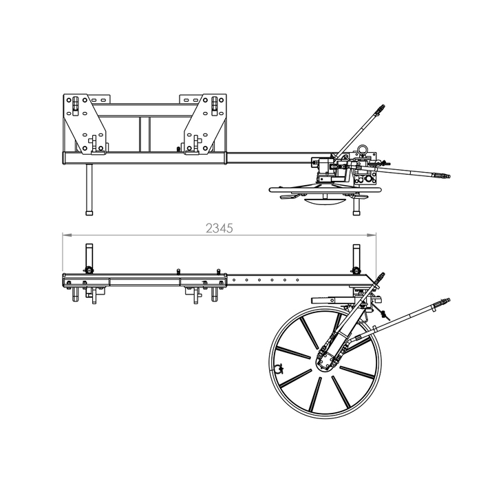 Strimmer, front mounted, with attachment to fit Trima