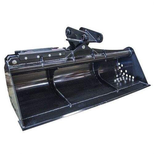 Tiltable grading bucket for backhoedigger LW20