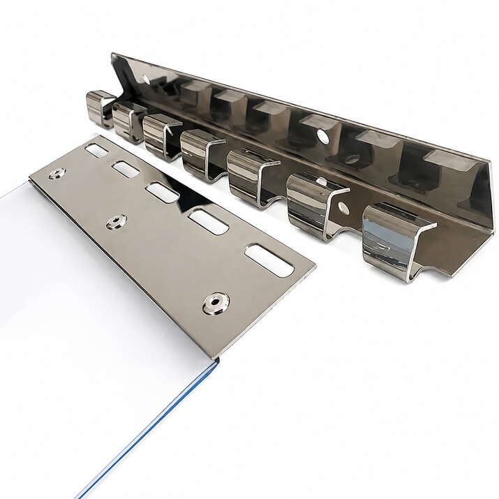 Mounting bracket for PVC strip curtain 200 mm